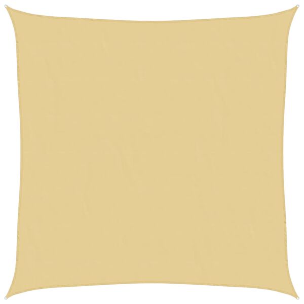 vidaXL Voile d'ombrage sable 5x5 m 100 % polyester oxford