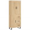 vidaXL Buffet haut Ch&ecirc;ne sonoma 69,5x34x180 cm Bois d'ing&eacute;nierie