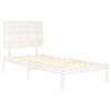 vidaXL Cadre de lit sans matelas blanc 100x200 cm bois de pin massif