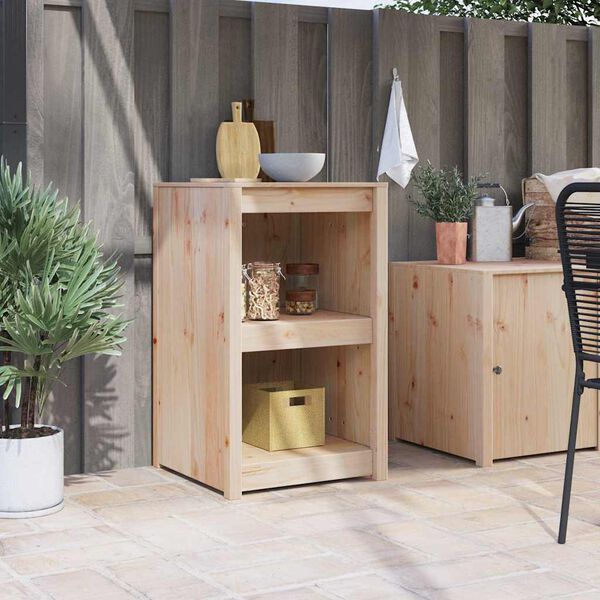 vidaXL Armoire de cuisine Ch&ecirc;ne brun 55 x 55 x 92 cm Pin massif