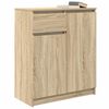 vidaXL Buffet avec tiroir ch&ecirc;ne sonoma 71x35x84 cm bois d'ing&eacute;nierie