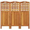 vidaXL Cloison de séparation 3 panneaux 121,5x2x115 cm Bois d'acacia