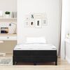 vidaXL Lit &agrave; ressorts avec matelas Noir 120 x 190 cm tissu