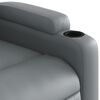 vidaXL Fauteuil inclinable Gris Similicuir