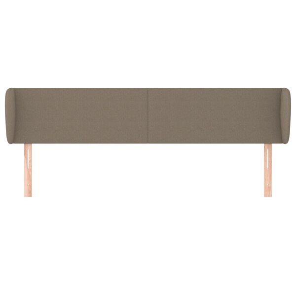 vidaXL T&ecirc;te de lit avec oreilles Taupe 163x23x78/88 cm Tissu