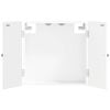 vidaXL Cabinet pour cible BREDA Blanc brillant 52,5 x 10,5 x 53,5 cm