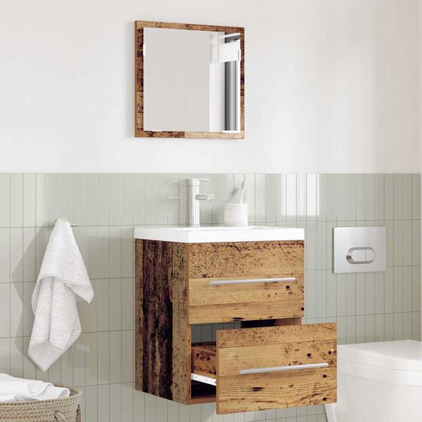 vidaXL Ensemble de mobilier de salle de bain Marron 41 x 38,5 x 48 cm