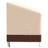 vidaXL Housses de banc 2 places 2 pcs 132x71x56/81cm tissu oxford 600D