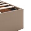 VidaXL Cadre de lit ottoman et matelas cappuccino 180x200cm similicuir