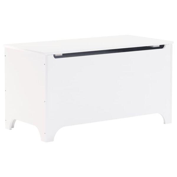 vidaXL Bo&icirc;te de rangement avec couvercle RANA blanc bois massif de pin