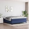 vidaXL Cadre de lit bleu 160x200 cm tissu
