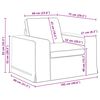 vidaXL Canap&eacute; 120cm 2 pcs Gris fonc&eacute; M&eacute;tал