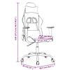 vidaXL Chaise de jeu de massage Noir et gris Similicuir