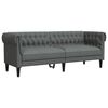 vidaXL Canap&eacute; Gris fonc&eacute; 201,5 x 74,5 x 74,5 cm Polyester