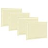 vidaXL Coussins de si&egrave;ge 4 pc Polyester Cr&egrave;me 47 x 36 x 2 cm