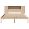 vidaXL Lit biblioth&egrave;que sans matelas 140x190 cm bois de pin massif