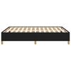 vidaXL Cadre de lit sans matelas noir 140x190 cm tissu