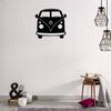 Homemania D&eacute;coration murale Mini fourgonnette 32x36 cm Acier Noir
