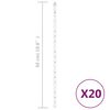 vidaXL Guirlandes lumineuses 20 pcs 50 cm 720 LED color&eacute;