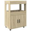 vidaXL Chariot de bar chêne sonoma 60x39,5x89 cm bois d'ingénierie