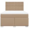 vidaXL Sommier &agrave; lattes de lit avec matelas Cappuccino 160x200 cm