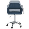 vidaXL Chaises pivotantes &agrave; manger lot de 2 bleu tissu
