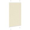vidaXL Store pliss&eacute; cr&egrave;me 70x100 cm largeur du tissu 69,4 cm polyester