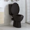 vidaXL Abattant WC &agrave; fermeture en douceur Lib&eacute;ration rapide Noir