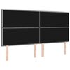 vidaXL T&ecirc;te de lit avec t&ecirc;te de lit Gris clair 180 cm Cuir synth&eacute;tique