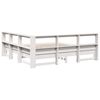 vidaXL Lit biblioth&egrave;que sans matelas blanc 180x200 cm bois pin massif
