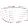 vidaXL Jardini&egrave;re 40x40x23 cm bois massif de douglas