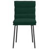 vidaXL Chaises &agrave; manger lot de 4 Vert fonc&eacute; Velours