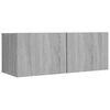 vidaXL Ensemble de meubles TV 4 pcs Sonoma gris Bois d'ing&eacute;nierie