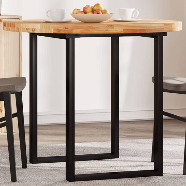 vidaXL Dessus de table rond &Oslash;90x4 cm bois massif d'acacia