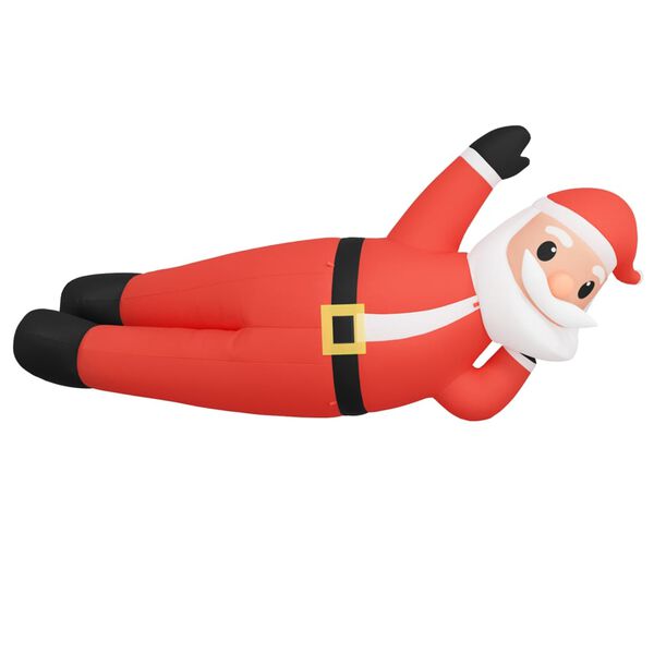 vidaXL P&egrave;re No&euml;l couch&eacute; gonflable LED 160 cm