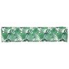 vidaXL Coussin de palette Floral Motif Feuille Verte 180 x 40 x 8 cm