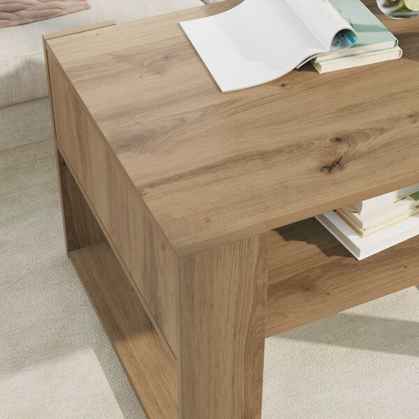 vidaXL Table basse Ch&ecirc;ne artisanal 66 x 53 x 45 cm Bois d'ing&eacute;nierie