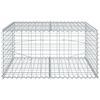 vidaXL Panier gabion avec couvercle 100x100x50 cm fer galvanis&eacute;
