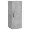 vidaXL Buffet haut Gris b&eacute;ton 34,5x34x180 cm Bois d'ing&eacute;nierie