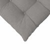 vidaXL Coussins de si&egrave;ge 4 pcs Taupe 40 x 40 x 6 cm tissu