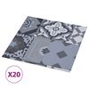 vidaXL Dalles de plancher autoadh&eacute;sives 20pcs PVC 1,86 m&sup2; motif color&eacute;