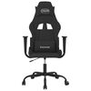 vidaXL Chaise de jeu de massage Noir Tissu