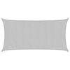 vidaXL Voile d'ombrage gris clair 7x4 m 100% polyester oxford