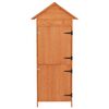 vidaXL Armoire de rangement de jardin Marron 42,5x64x190 cm