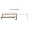 vidaXL Meuble TV Blanc et ch&ecirc;ne sonoma 180x30x43 cm Agglom&eacute;r&eacute;