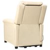 vidaXL Fauteuil de massage Crème Tissu