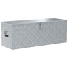 vidaXL Bo&icirc;te en aluminium 110,5 x 38,5 x 40 cm Argent&eacute;