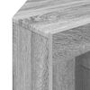 vidaXL Meuble TV LED d'Angle Gris Sonoma 100x40x68cm Bois d'ing&eacute;nierie