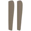 vidaXL T&ecirc;te de lit avec oreilles Taupe 183x23x118/128 cm Tissu