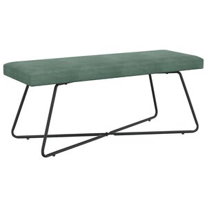 vidaXL banc Vert Mer 110 x 40 x 45 cm Velours